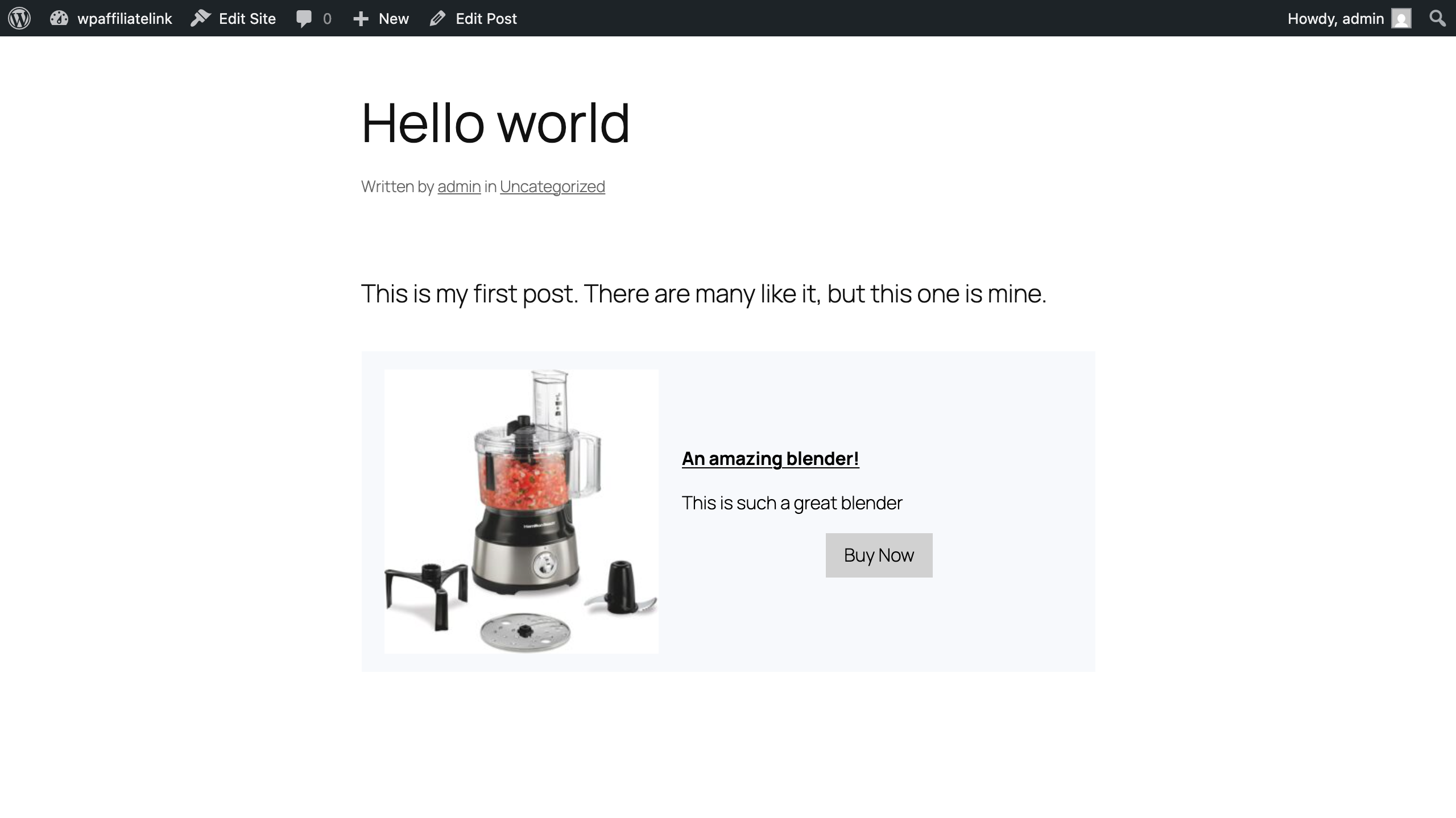 WP Affiliate Links display block